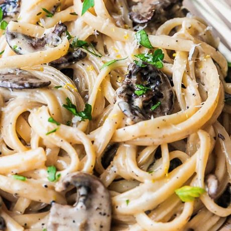 CREAMY TRUFFLE MUSHROOM PASTA