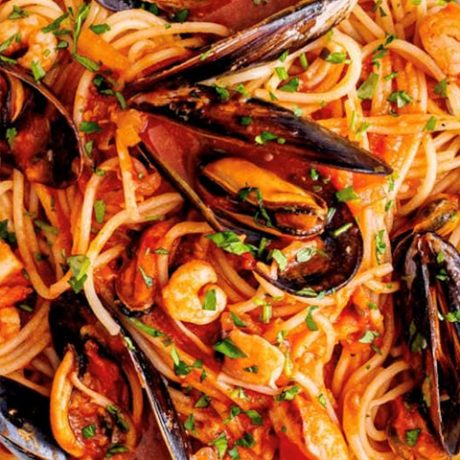 SEAFOOD SPAGHETTI MARINARA