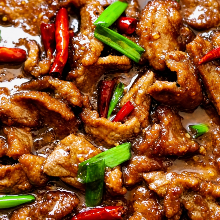 Glossy Mongolian Beef Stir-Fry